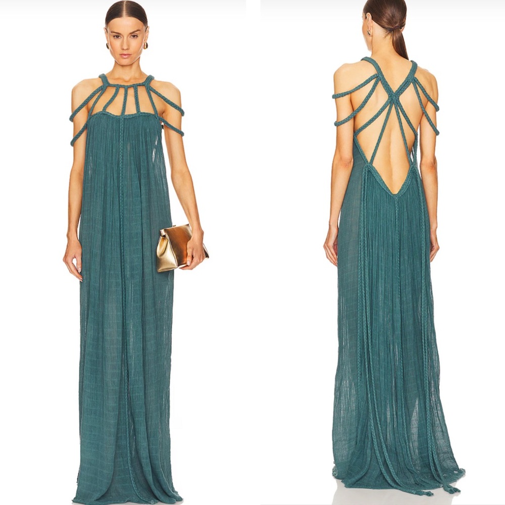 KASIA KULENTY Severyna Gown in Emerald
